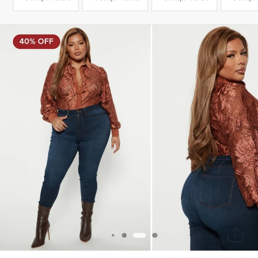 Fashion Nova‎ BodySuit Elegant Women's Top